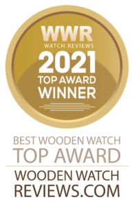 Treehut Best Wooden Watch Of 2021 Award